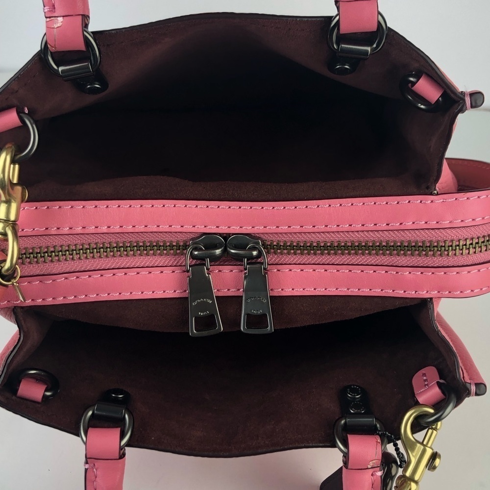 Coach Pink Floral Satchel - Picture 12 of 16